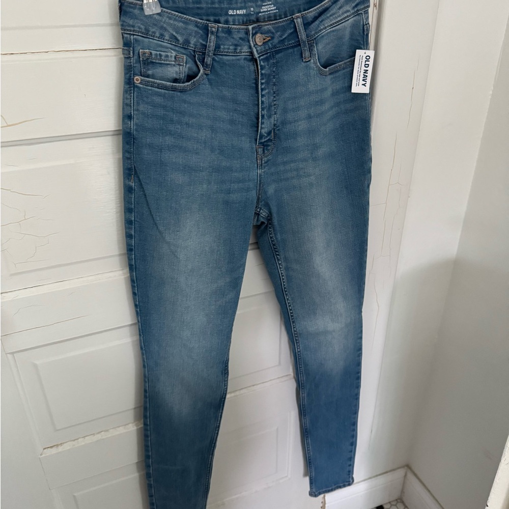 NWT Old Navy Women's TALL Light Blue Skinny Jeans